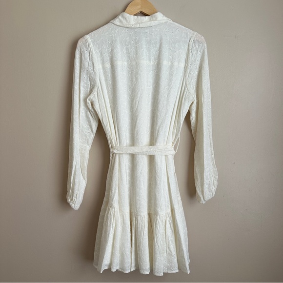 NWT BCBGeneration Midi Dress Long Sleeves Eyelet Shirtdress Size XS - Picture 8 of 10